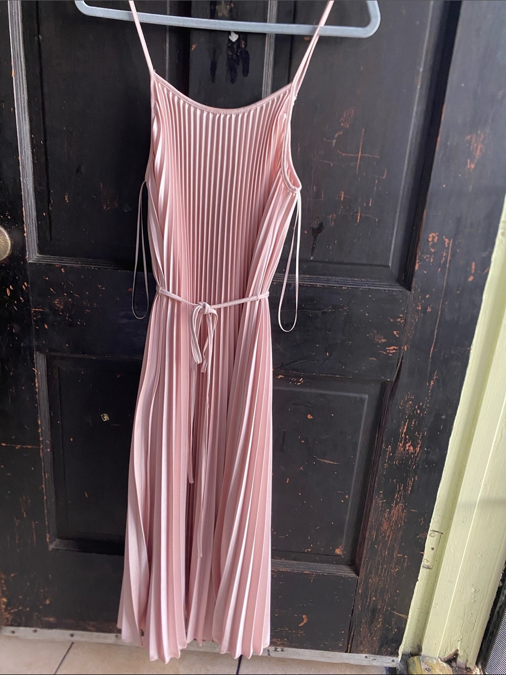 Sam Edelman Pleated Maxi Dress - Blush